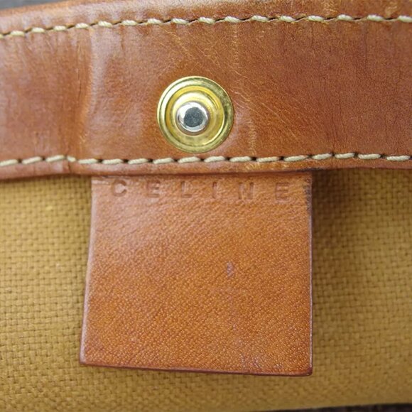 CELINE tote bag macadam beige PVC ?~ leather Authentic - Picture 9 of 9